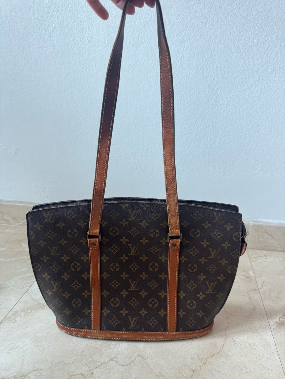 Louis Vuitton Babylone Tote Bag in Brown